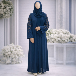 Zoom Fabric Hand Embroidery Abaya
